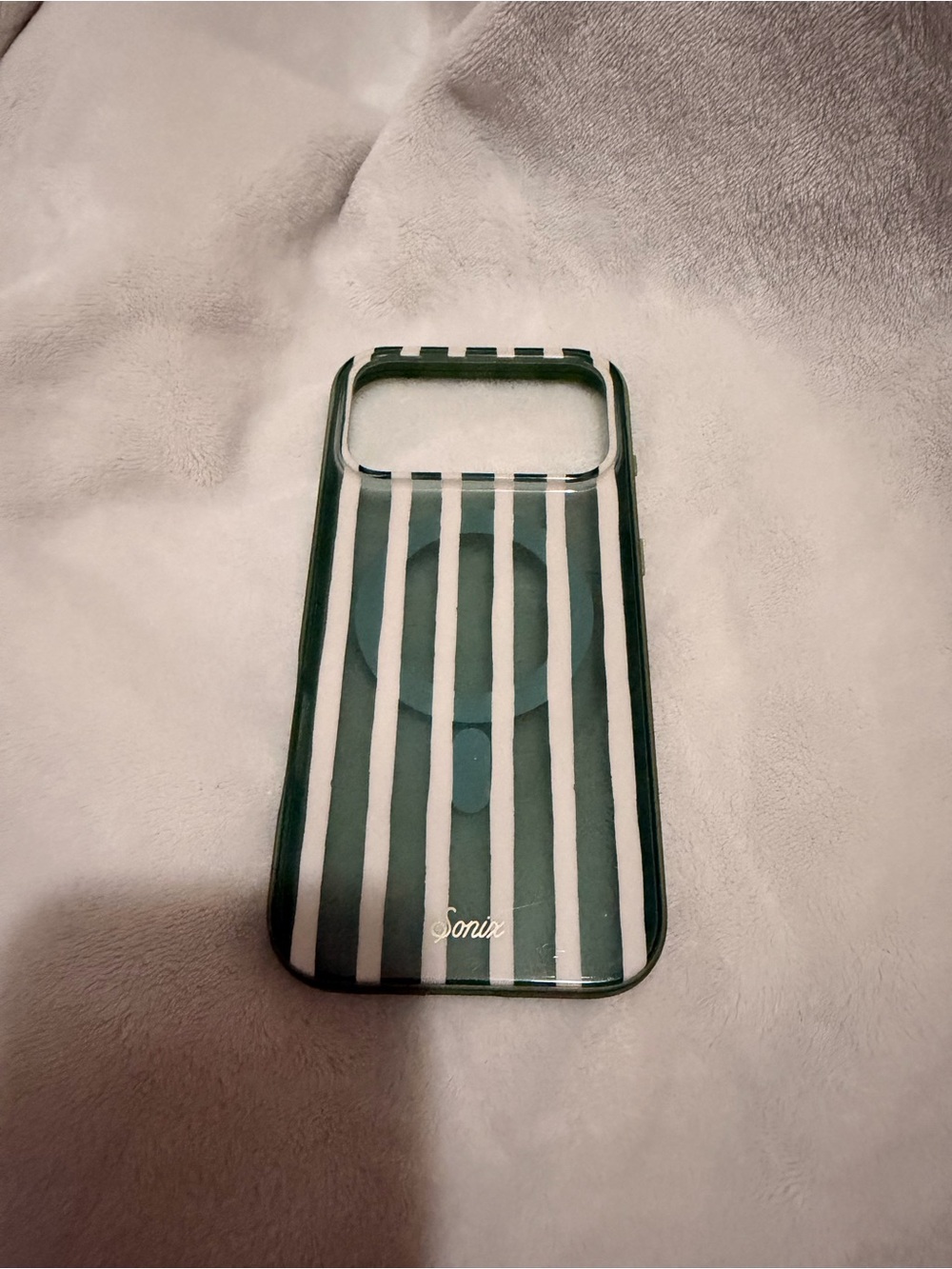 Sonix Green & White Stripe MagSafe-Compatible iPhone 17 pro max Case